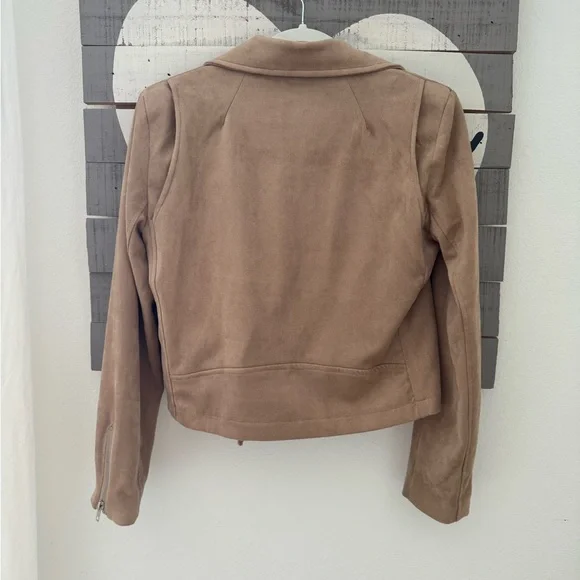 Vici Brown Moto style jacket, size L. Worn once. - Picture 3 of 4